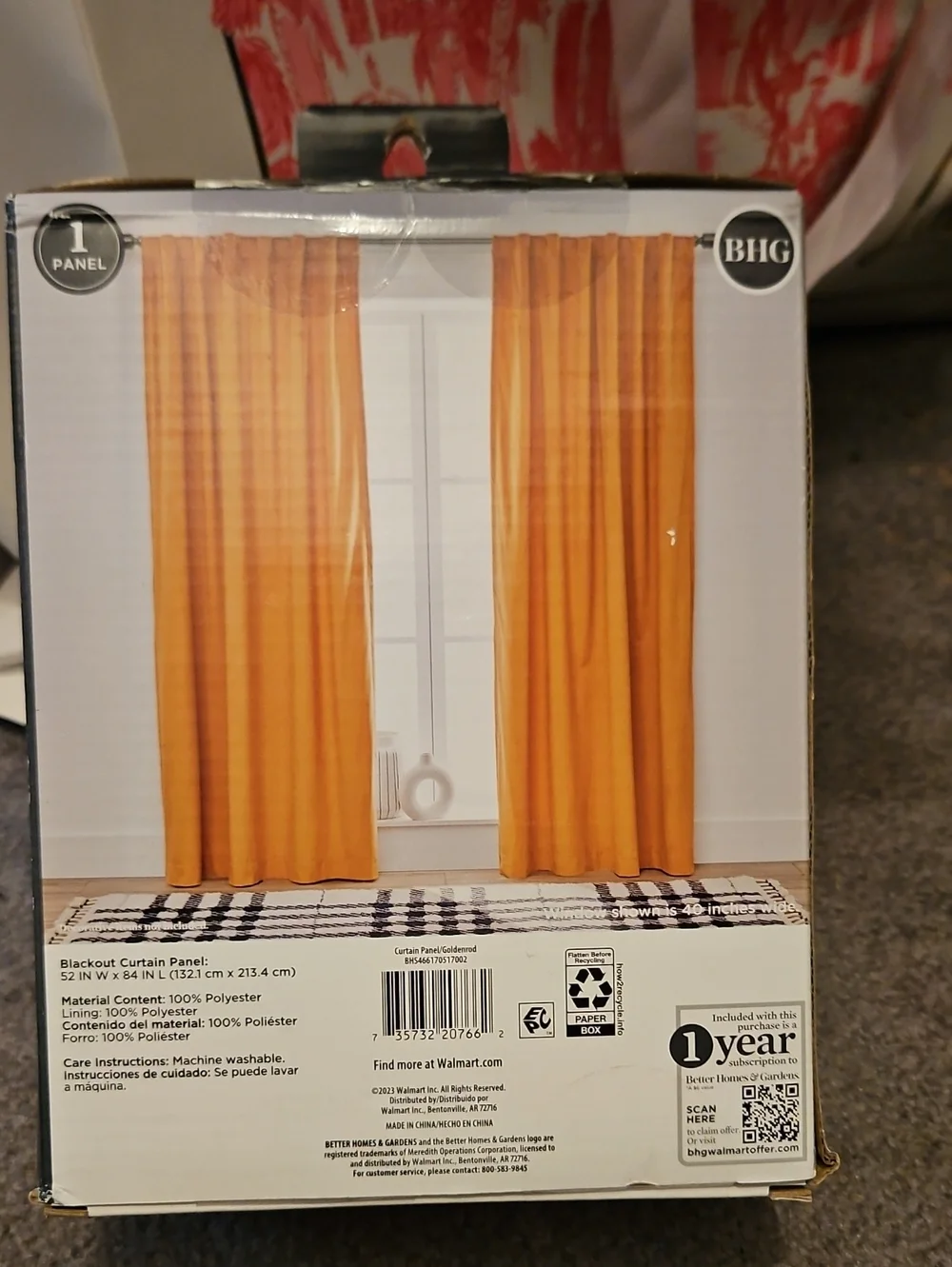 Blackout Curtain Panel